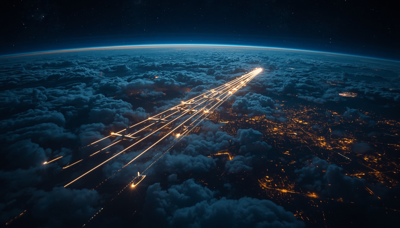 lucid-origin_Cinematic_aerial_shot_looking_down_through_clouds_at_night_multiple_long-haul_ca-0.jpg